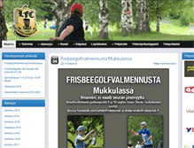 Tablet Screenshot of lahdenfrisbeeclub.fi